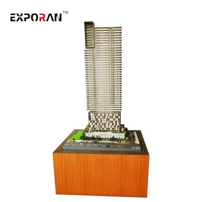 China LED Office Building Construction Model Lighting Simple Office Building Model Maker for sale