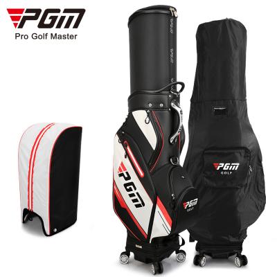 China Multificational PGM Sleeve Retractable Golf Bag With 4 Wheels Golf Staff Bag Cart Bag for sale