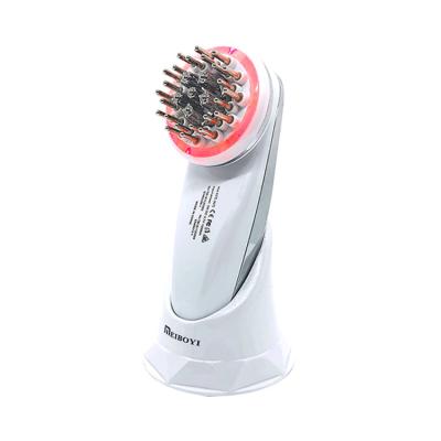 China New Arrival Home Wholesale Micro Electricity Scalp Massage Brush Mini Comb White Hair for sale