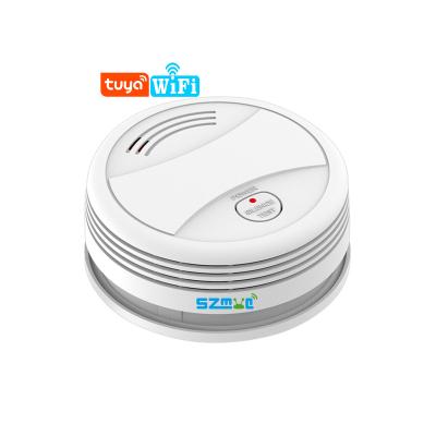 China SZMYQ Tuya Smart Life House WIFI Zigbee 3.0 Radio Battery Operated Smoke Detector For Fire Alarm for sale