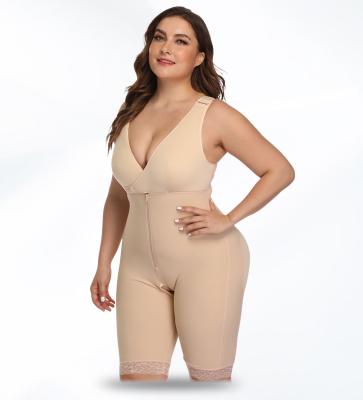 China Viable Plus Size 6XL Size Latex Women Body Shaper Mail Liposuction Belt Clip Zipper Jumpsuit Vest Shaper Reductoras Shapewear for sale