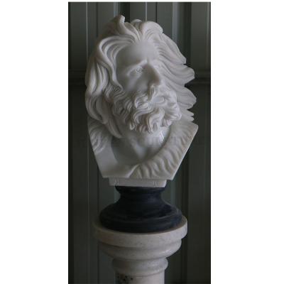 China Factory Price EUROPEAN Hand Carved Bust Statue Sculpture Marble Stone Marseille Bust Statue Sculpture for sale