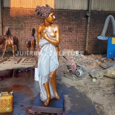 China Bronze Lady Bronze Nude Statue Europe Women Statue Life Size Bronze Nude Statue for sale