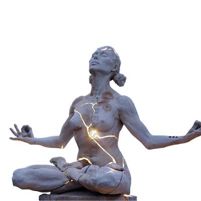 China Modern Expansion Paige Bradley New York YOGA Girl Statue Sculpture for sale