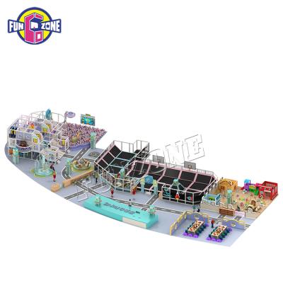 China Guangzhou Funzone kids soft commercial kids game theme macaroon games indoor playground equipment up to customers for sale