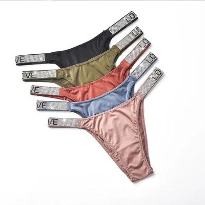 China New Design Antibacterial Top Fashion Sexy Thong Women's High Quality Low Rise Thong Panties for sale