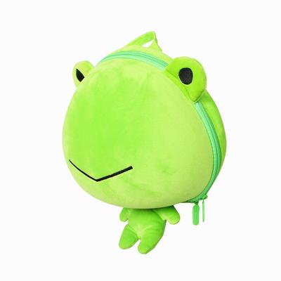 China 2022 Waterproof Wholesale Cartoon Kid School Bag,New Design Custom Stuffed Animal School Bag,Children Toddler Bag Frog Kids Backpack Bag school for sale