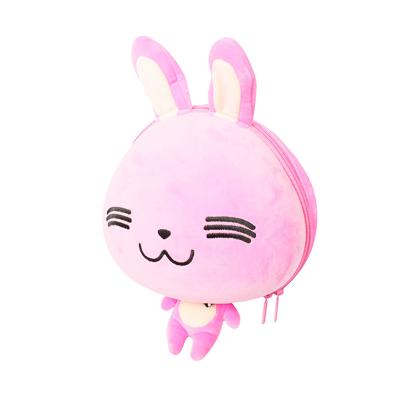 China SUPERCUTE plush design kids rabbit animal toys, cute kawaii plush bunny rabbit outer bag for sale