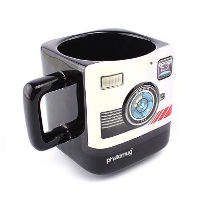 China Personalized ceramic mugs and package viable novelty camera mugs for sale