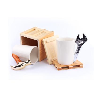 China Sustainable Gift Love Drinkware Tools Ceramic Tool White Wholesale Ceramic Mugs for sale