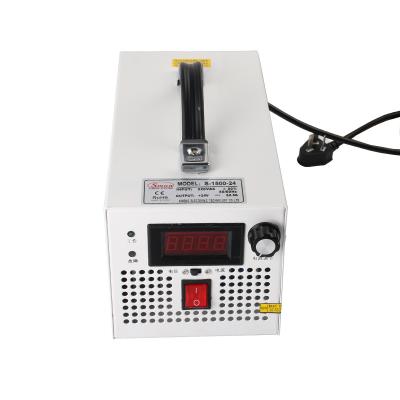 China SMUN S-1500-24 200-240VAC Input 1500W 0-24VDC 0-62.5A Adjustable Output Power Supply 295*145*155mm for sale