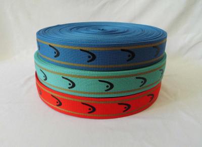 China Logo Printed knitted Garment Ribbon for sale