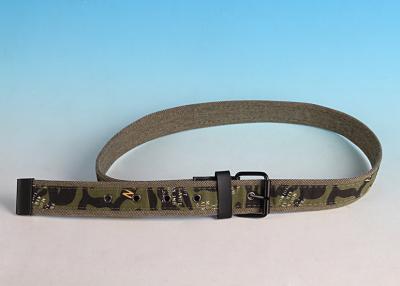 China High quality Male Casual Pin buckle Camo color Ribbon Belt for sale