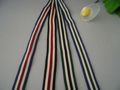 China Sale Stripe Knitted Ribbon Sport clothes ribbon for sale