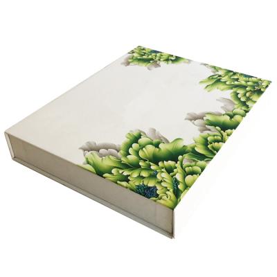 China Eco-Friendly Recyclable Luxury Custom Book Shape Hard Knock Down Top White Small Magnetic Folding Paper Box Gift Box for sale