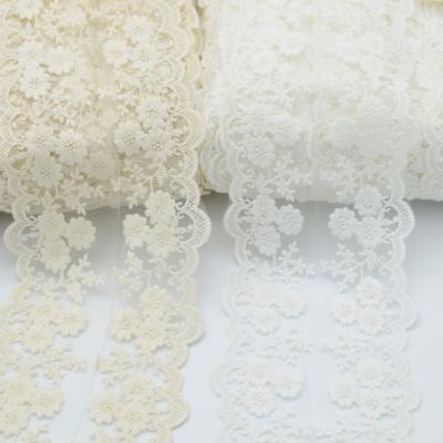 China 11cm cotton lace sustainable trim many color in stock. for sale