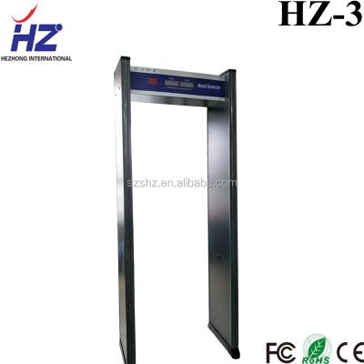 China Cheapest High Sensitivity 3 Zones Walk Through Metal Detector Door HZ-3 HZ-3 for sale