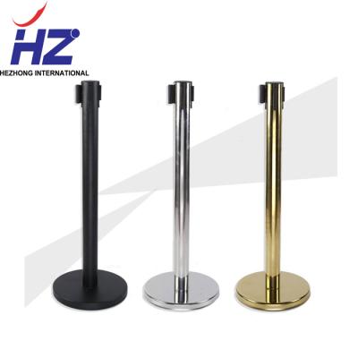 China Retractable Polished Queue Barrier Belt Crowd Control Mail Barrier Stainless Rack Barrier for sale