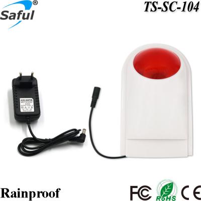 China NEW Security Radio Waterproof External Flash LED Strobe Siren for Outdoor GSM Autodial Alarm Buzzer for sale