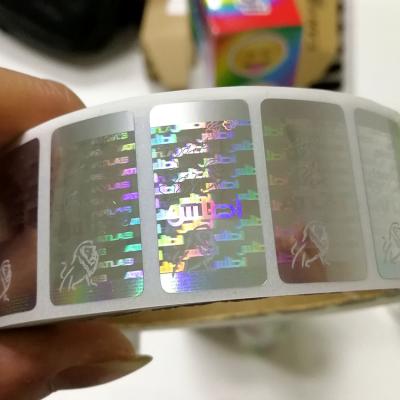 China Matt Finish 3D Anti-Counterfeit Custom Hologram Sticker Label Roll Packaging for sale