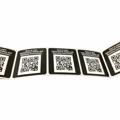 China Eco-friendly Custom Barcode Label Printing Paper Sticker Barcode Sticker QR Code for sale