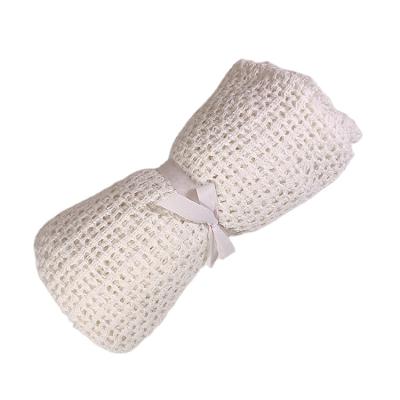 China Anti-Static High Quality Children's Blanket in Summer and Spring Baby Knitted Plaid 100% Cotton Knitted Baby Yarn Blanket for sale