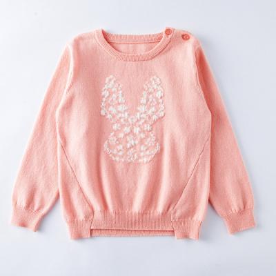 China Anti-wrinkle Kids Sweater Girls Spring Casual Warm Kids/Autumn/Winter Sweater Round Neck Pullover Sweatshirt for sale