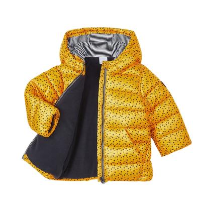 China Anti-wrinkle Baby's Jacket Children's Knitted Lammy Children's Quilted Jacket Winter Hoodie Knitted Warm Silk-Padded Top Wear for sale