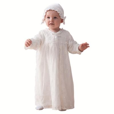 China Princess Lace Baby Ceremonial Dress Toddler Anti-static Ceremonial Newborn Baby Clothes Formal Clothing for sale