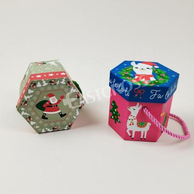 China Square Christmas Apple Packaging Box Merry Christmas Eve Apple Gift Handmade Candy Box Packing Box for sale