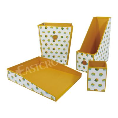 China Handmade Printing Paper Cardboard School Office Stationery Set Eco Friendly Cardboard Gift Set for sale