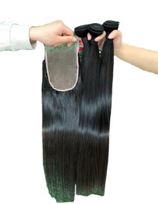 China 2023 Spring Curl New Arrival High Quality Silky Straight Raw Peruvian Human Hair Bundles With Wholesale Price With Closures for sale