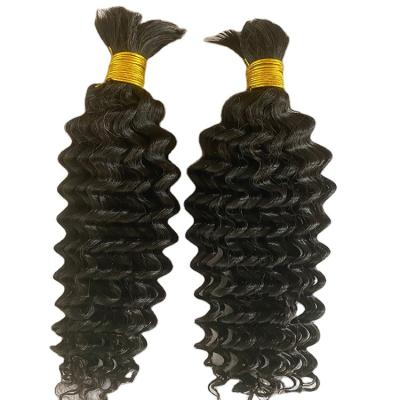 China Wholesale 2023 Spring Loop Extensions Raw Cuticle Free Wefts Aligned Bulk Remy Hair For Braiding for sale