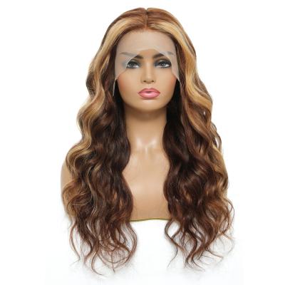 China Body Wave OEM Brazilian Virgin Hair Full Lace Wig Ombre Piano Color Hair Hd Frontal Lace Front Wigs for sale