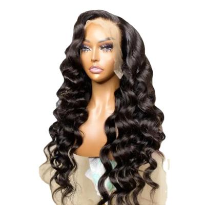 China Body Wave 13x4 13x6 OEM 13x4 13x6 Lace Front Wigs Loose Wave 12a Grade Hd Transparent Swiss Lace Front Wig Lace Front Wig Brazilian Hair for sale