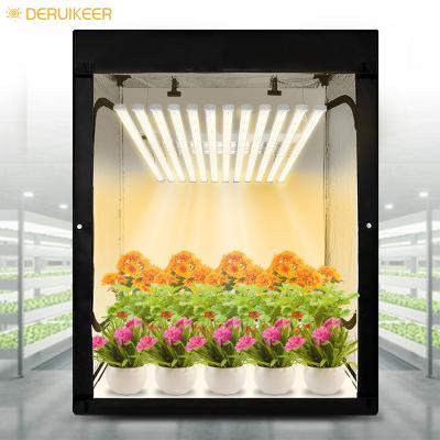 China Seed Starting Deruikeer 12 Led Bars Grow Light Full Spectrum 1000W High Power Passive Cooling Led Grow Light Bar for sale