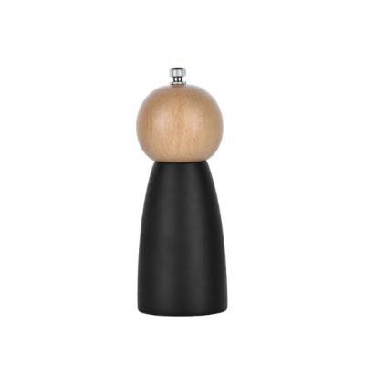 China Beech Wood Manual Viable Black Pepper Grinder Mill for sale