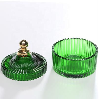 China Geo Heatable Cut Glass Candy Jars Wholesale for sale