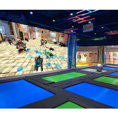 China Museum Indoor Kids Jumping Trampoline Park 3D Trampoline Interactive Game Projection Wall for sale