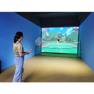 China Play Games Amazon Success Interactive Smart Gym Wall Gym Games Badminton Simulator for sale