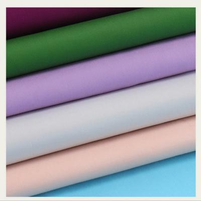 China Solid Color Polyester Cotton Poplin Shrink-Resistant Fabric For Shirt Lining Pocket School Uniform Fabric for sale