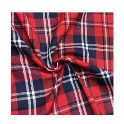 China 100% Polyester Tear-Resistant Check Woven Polyester Fabric For Garment Skirts School Uniform for sale