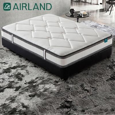 China Fits 153*203*27cm high quality knitted cotton fabric flame retardant snugly and pocket-friendly independent spring smart mattress for sale