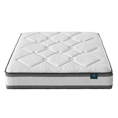 China 6 inch gel memory knit fabric foam inner spring mattress with high fiber cotton soft felt retarndant cotton and 1633 fires for sale