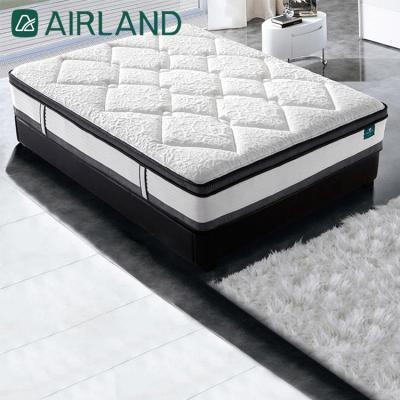 China Knitted Comfortable Fire Retardant Material Gel Fabric Memory Foam Pocket Spring Memory Foam Mute Independent Mattress for sale