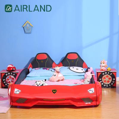 China Luxury Remote Control Adjustable Full-enclosed Cushion Children's Bed (Other) ABS Racing Car Kids Bed for sale