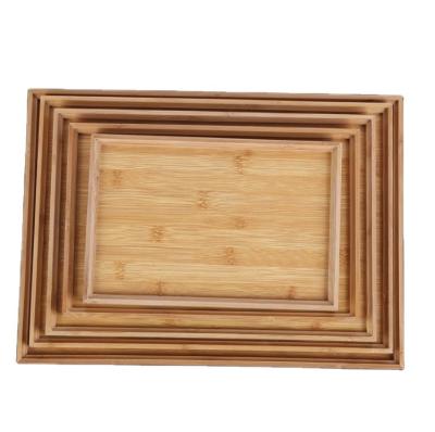 China Wooden Tray Wholesale Customized Wooden Serving Tray Cheap Bamboo Various Size Solid Good Quality for sale