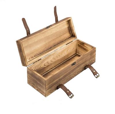 China Wholesale Natural Wooden Color Logo Business Gift Storage Wooden Crate Box From China for sale