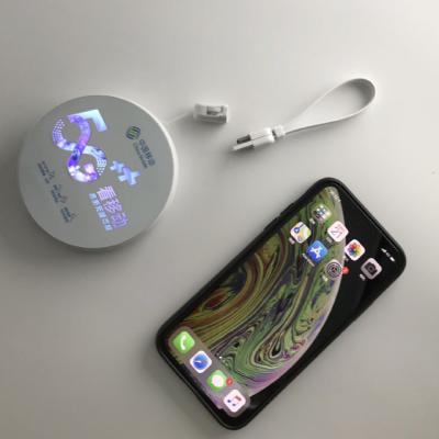 China LED Display 5000mah Gift Promotional Power Bank Charge Wireless Power Bank with Heartbeat / Breathing Power Bank for iPhone 8 and iPhone X for sale