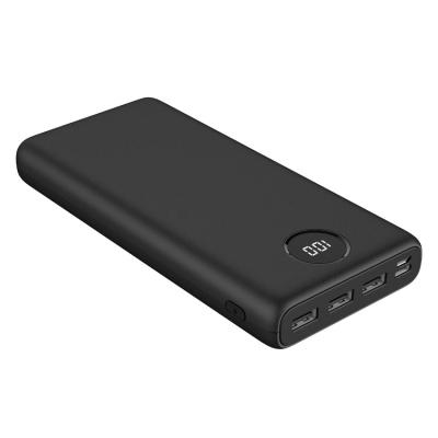 China Universal Banks 30000mAh Two Input and Four Output Fast Charging Support Quick Charge 3.0 and palladium Power Bank External Batteries for sale